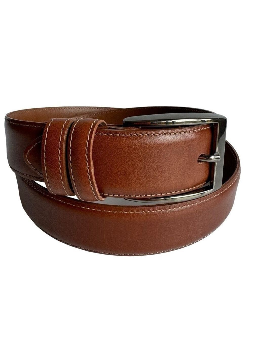Bench Craft Leather Belt Sz 34 Brown Unisex Casual Classic Staple Capsule EUC